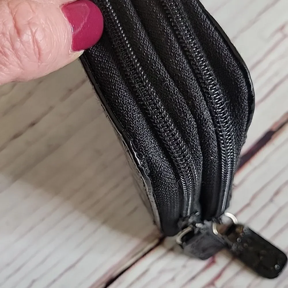 Unbranded Black Patent Wallet NWOT